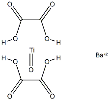 barium bis[oxalato(2-)-O,O']oxotitanate(2-)  Struktur