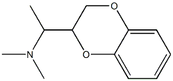 N,N,α-Trimethyl-1,4-benzodioxane-2-methanamine Struktur