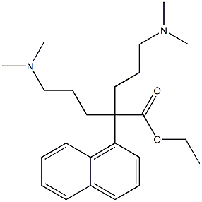 α,α-Bis[3-(dimethylamino)propyl]-1-naphthaleneacetic acid ethyl ester Struktur