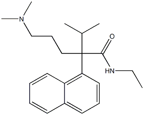 α-[3-(Dimethylamino)propyl]-N-ethyl-α-isopropyl-1-naphthaleneacetamide Struktur