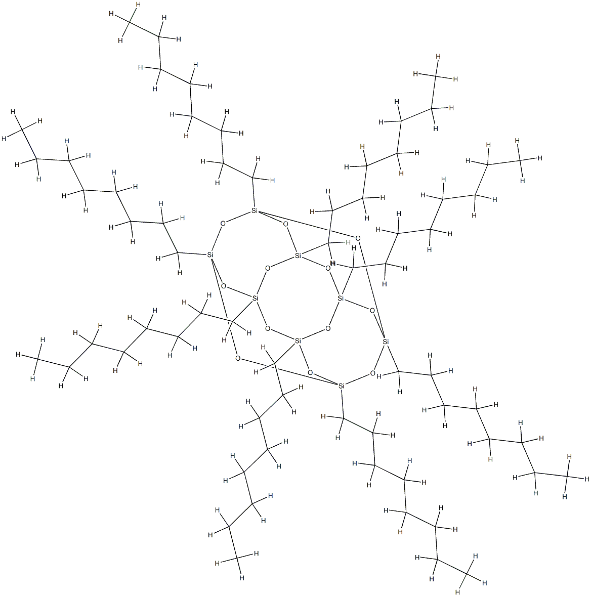 ISOOCTYL-POSS CAGE MIXTURE Struktur