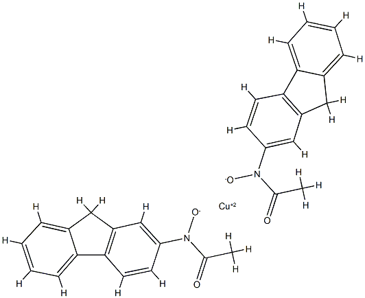 N-HYDROXY-ACETYLAMINOFLUORENE,COPPERCOMPLEX Struktur