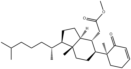 (10α)-1-Oxo-5,6-secocholest-2-en-6-oic acid methyl ester Struktur