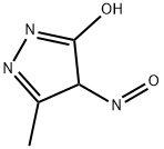 4H-Pyrazol-3-ol,5-methyl-4-nitroso-(9CI) Struktur