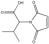 2-(2,5-dioxo-2,5-dihydro-1H-pyrrol-1-yl)-3-methylbutanoic acid Struktur