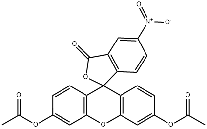 5-Nitrofluorescein diacetate Struktur