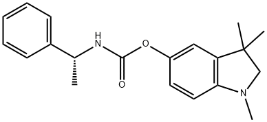 5-(1,3,3-trimethylindolinyl)-N-(1-phenylethyl)carbamate Struktur