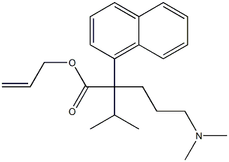 α-[3-(Dimethylamino)propyl]-α-isopropyl-1-naphthaleneacetic acid allyl ester Struktur