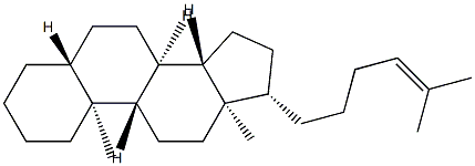 21-Nor-5α-cholest-24-ene Struktur