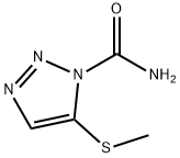 1H-1,2,3-Triazole-1-carboxamide,5-(methylthio)-(9CI) Struktur