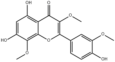 Gossypetin 3,3‘,8-trimethylether Struktur