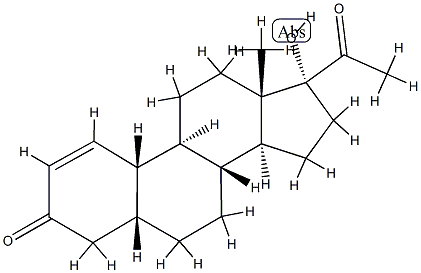 (17R)-17-Hydroxy-19-nor-5β-pregn-1-ene-3,20-dione Struktur