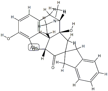 7-spiroindanyloxymorphone Struktur