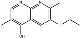 1,8-Naphthyridin-4-ol,6-ethoxy-3,7-dimethyl-(9CI) Struktur