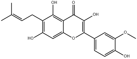 gancaonin P-3'-methyl ether Struktur