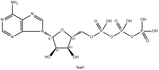 Adenosine 5′-triphosphate monosodium salt Struktur