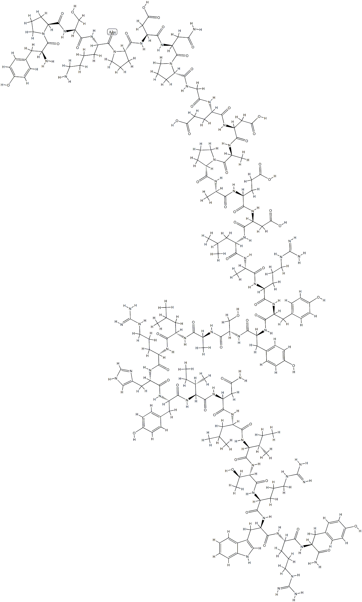 D-Trp(34) neuropeptide Y Struktur