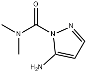 1H-Pyrazole-1-carboxamide,5-amino-N,N-dimethyl-(9CI) Struktur