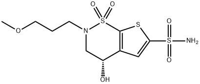 (4S)-1,1-dioxide-3,4-dihydro-4-hydroxy-2- Structure