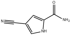 1H-Pyrrole-2-carboxamide,4-cyano-(9CI) Struktur