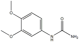 (3,4-dimethoxyphenyl)urea Struktur