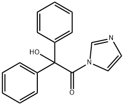 Ethanone, 2-hydroxy-1-(1H-imidazol-1-yl)-2,2-diphenyl- Struktur