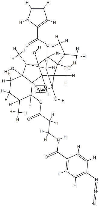 10-O-(3-(4-azidobenzamido)propionyl)ryanodine Struktur