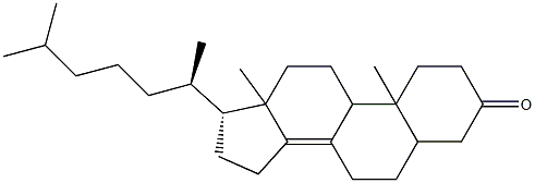 5α-Cholest-8(14)-en-3-one Struktur