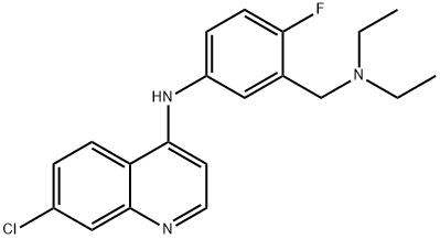 4'-dehydroxy-4'-fluoroamodiaquine Struktur