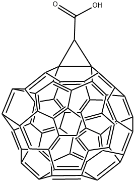 (1,2-METHANOFULLERENE C60)-61-CARBOXYLIC ACID Struktur