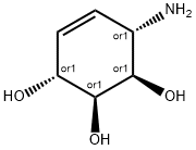 4-Cyclohexene-1,2,3-triol,6-amino-,(1R,2S,3R,6S)-rel-(9CI) Struktur