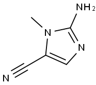 1H-Imidazole-5-carbonitrile,2-amino-1-methyl-(9CI) Struktur