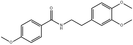 N-[2-(3,4-dimethoxyphenyl)ethyl]-4-methoxybenzamide Struktur