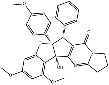 Dehydroaglaiastatin Struktur