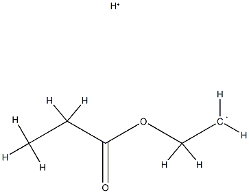 Ethyl,  2-(1-oxopropoxy)-,  conjugate  monoacid  (9CI) Struktur