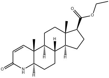 Ethyl 3-Oxo-4-aza-5α-androst-1-ene-17β-carboxylate Struktur