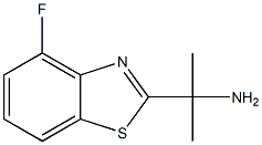 2-Benzothiazolemethanamine,4-fluoro-alpha,alpha-dimethyl-(9CI) Struktur