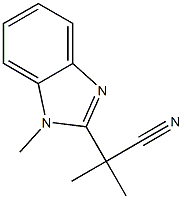 1H-Benzimidazole-2-acetonitrile,alpha,alpha,1-trimethyl-(9CI) Struktur