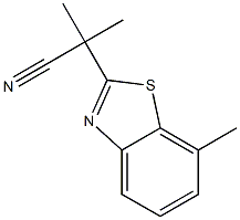 2-Benzothiazoleacetonitrile,alpha,alpha,7-trimethyl-(9CI) Struktur