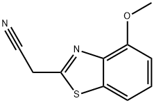 2-Benzothiazoleacetonitrile,4-methoxy-(9CI) Struktur