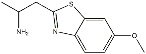 2-Benzothiazoleethanamine,6-methoxy-alpha-methyl-(9CI) Struktur