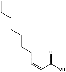 (Z)-2-decanoic acid Struktur