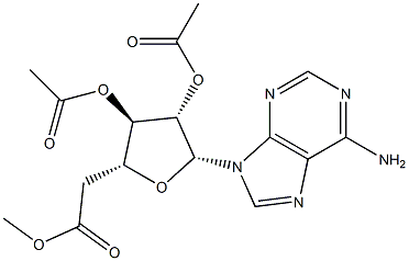 vidarabine 2',3',5'-triacetate Struktur