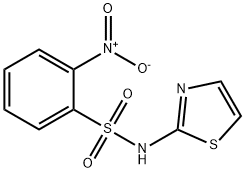 2-nitro-N-(1,3-thiazol-2-yl)benzenesulfonamide Struktur