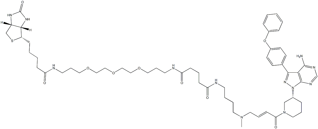 Ibrutinib-biotin Struktur