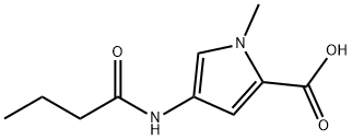 1H-Pyrrole-2-carboxylicacid,1-methyl-4-[(1-oxobutyl)amino]-(9CI) Struktur