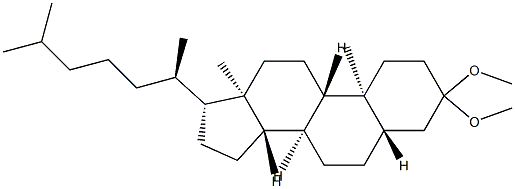 5α-Cholestane-3-one dimethyl acetal Struktur