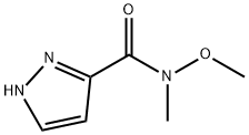 1H-Pyrazole-3-carboxamide,N-methoxy-N-methyl-(9CI) Struktur