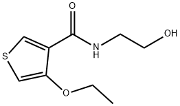 3-Thiophenecarboxamide,4-ethoxy-N-(2-hydroxyethyl)-(9CI) Struktur