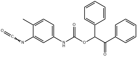 α-[(3-Isocyanato-4-methylphenyl)carbamoyloxy]deoxybenzoin Struktur